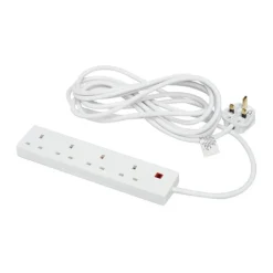4 Gang 2 Metre Extension Lead Surge Protected