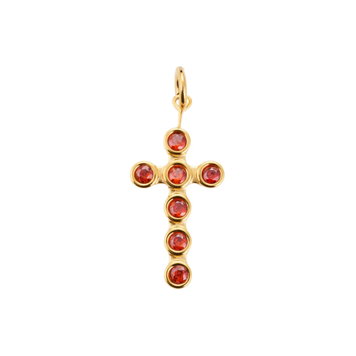Ó Mo Dhia Cross Charm Gold