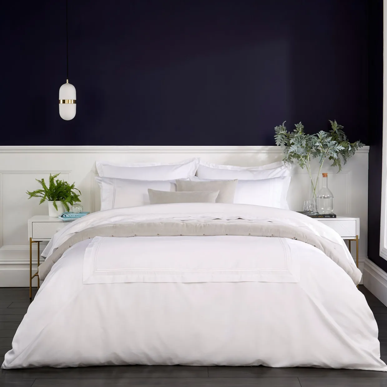 400 Thread Count Coniston Duvet Set White