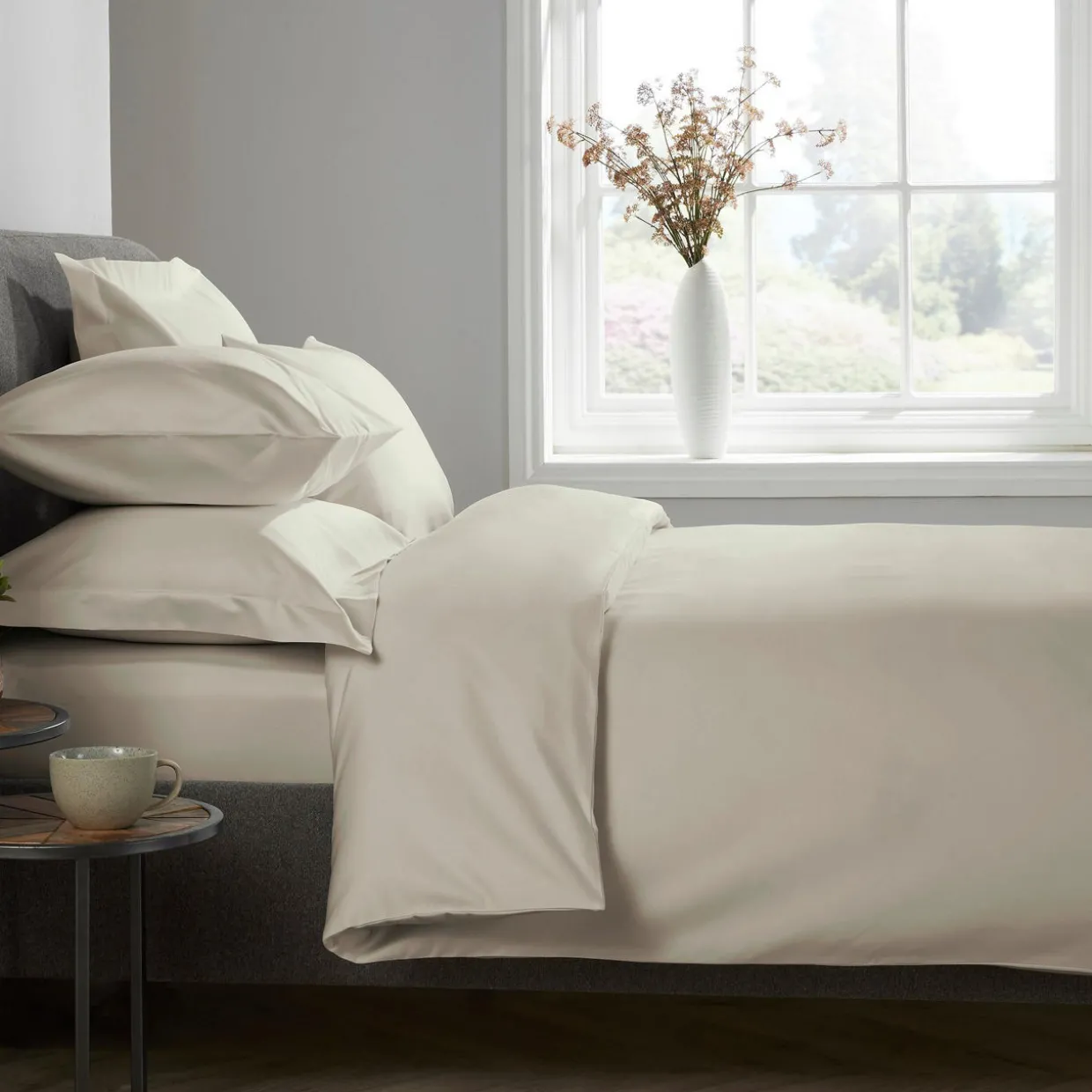 1000 Thread Count Duvet Cover Ivory