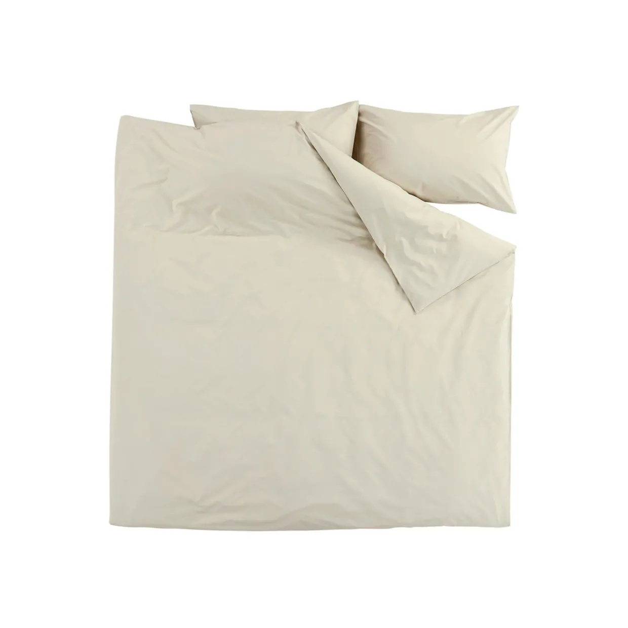 200 Thread Count Organic Percale Duvet Set Hazelnut