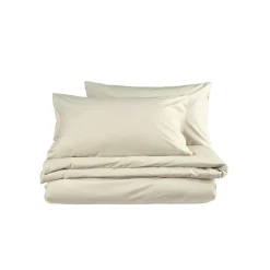 200 Thread Count Organic Percale Duvet Set Hazelnut
