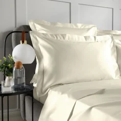 400 Thread Count Oxford Pillowcase Pair Ivory