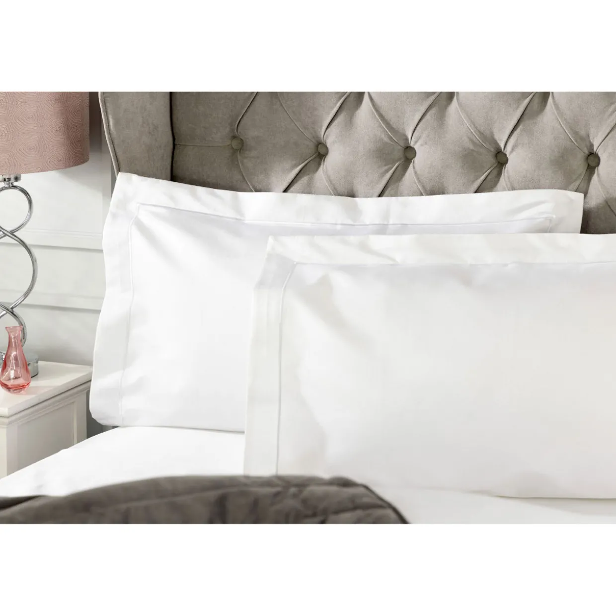 1000 Thread Count Oxford Pillowcase White