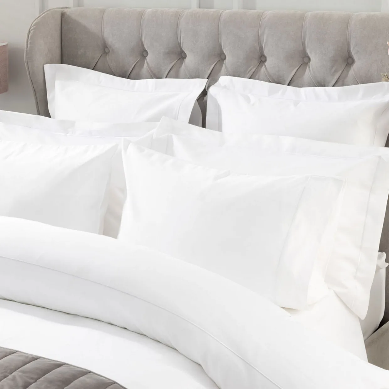 1000 Thread Count Oxford Pillowcase White