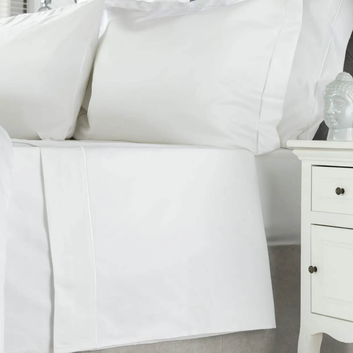 1000 Thread Count Oxford Pillowcase White