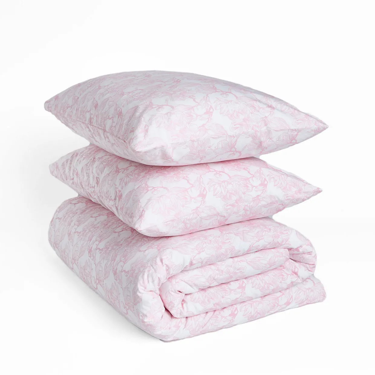 300 Thread Count Pink Magnolia Duvet Set