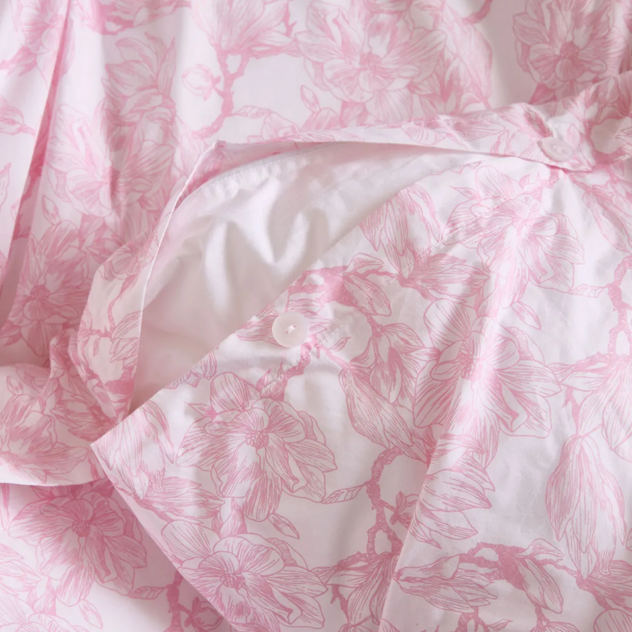 300 Thread Count Pink Magnolia Duvet Set