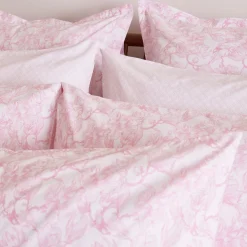 300 Thread Count Pink Magnolia King Pillowcase Set