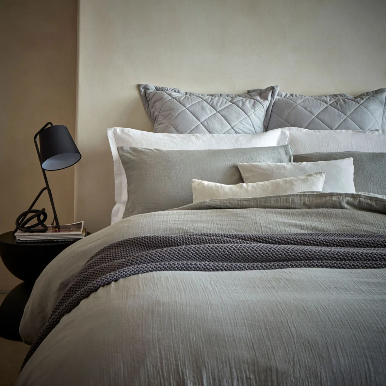 200 Thread Count Retreat Pillowcase Pair Grey