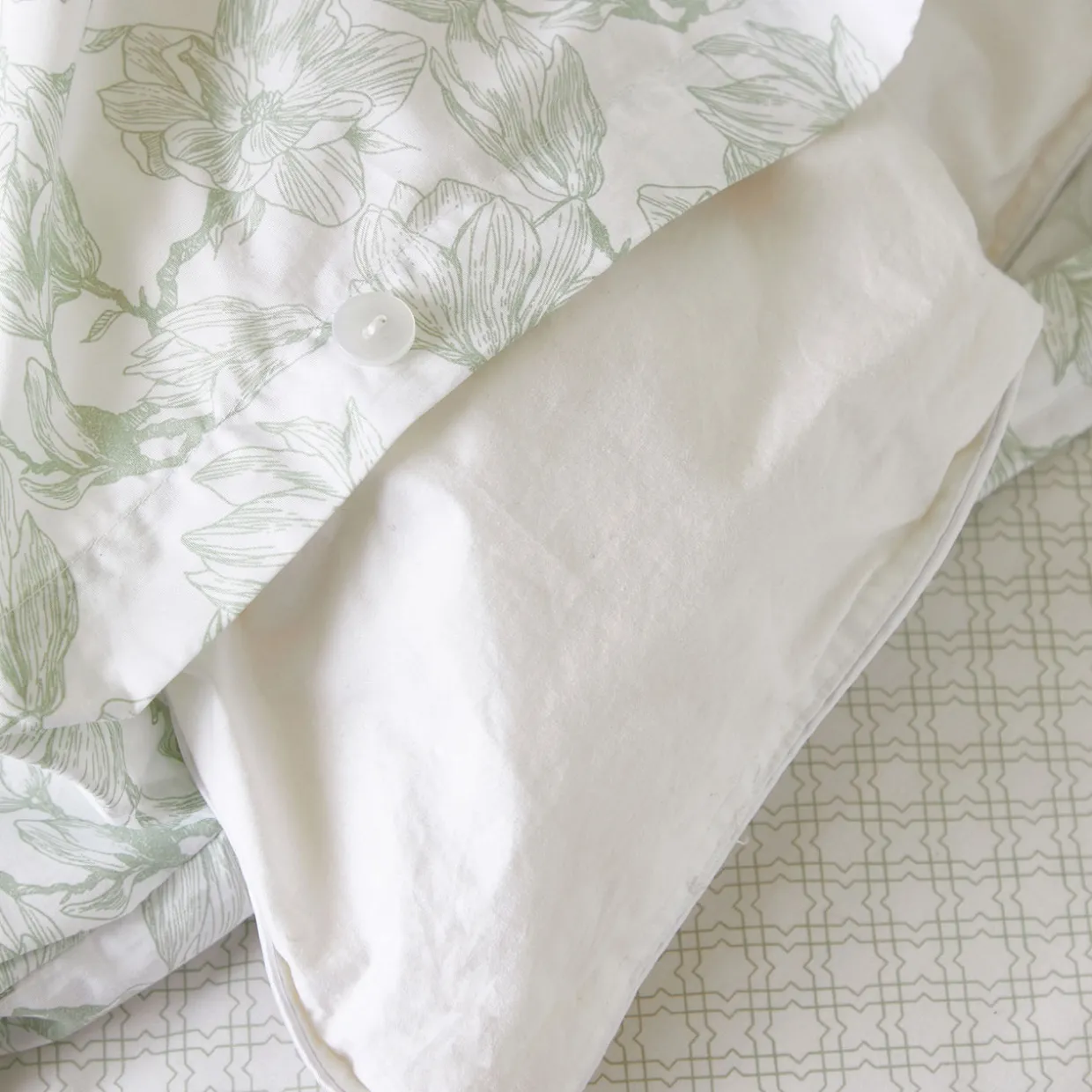 300 Thread Count Sage Magnolia Duvet Set