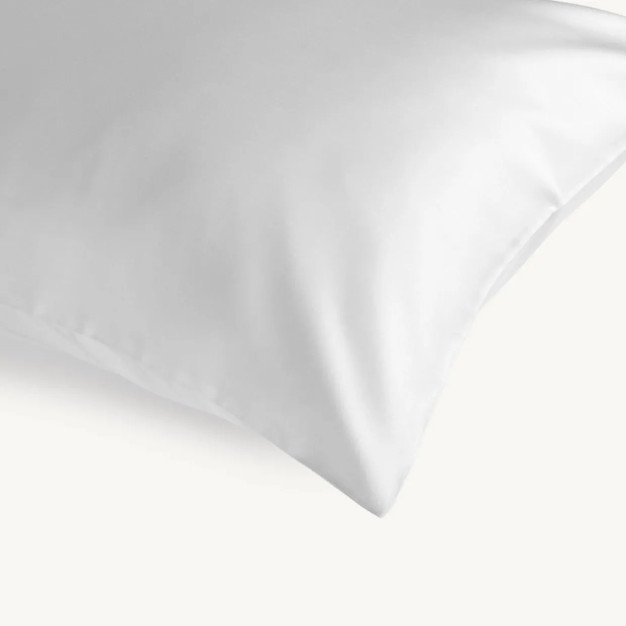 400 Thread Count Sateen Pillowcase Pair White