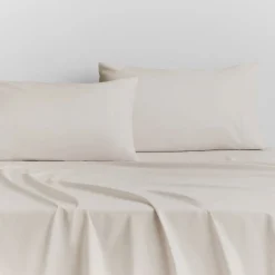 500 Thread Count Standard Pillowcase Pair Chalk