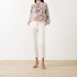 Abb Cropped Straight Leg Trousers