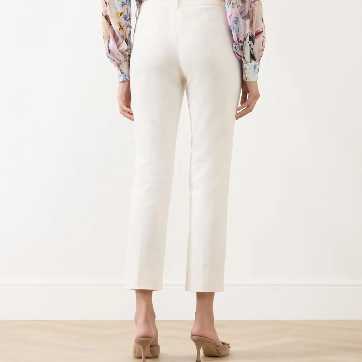 Abb Cropped Straight Leg Trousers