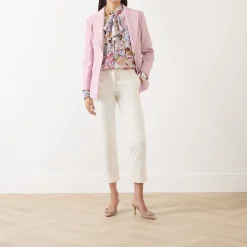 Abb Cropped Straight Leg Trousers