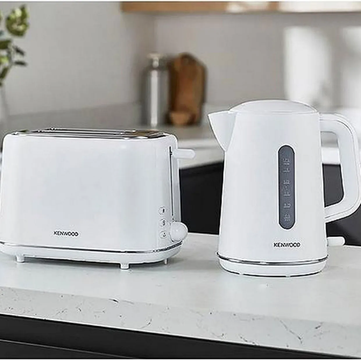 Abbey Lux White 2 Slot Toaster