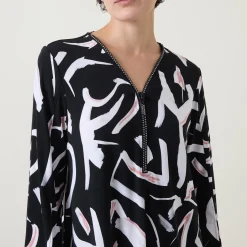 Abstract Print Blouse