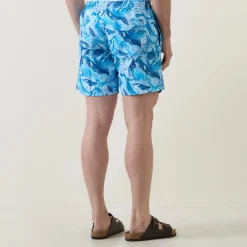 Abstract Print Drawstring Swim Shorts