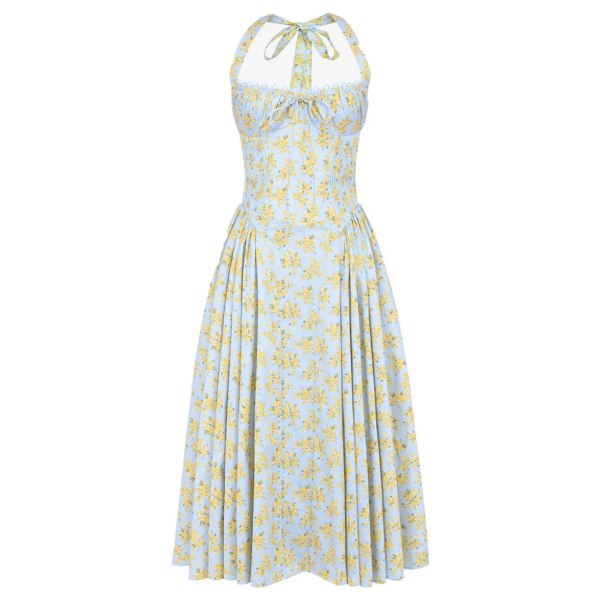 Adabella Floral Halter Sundress