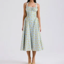 Adabella Floral Halter Sundress