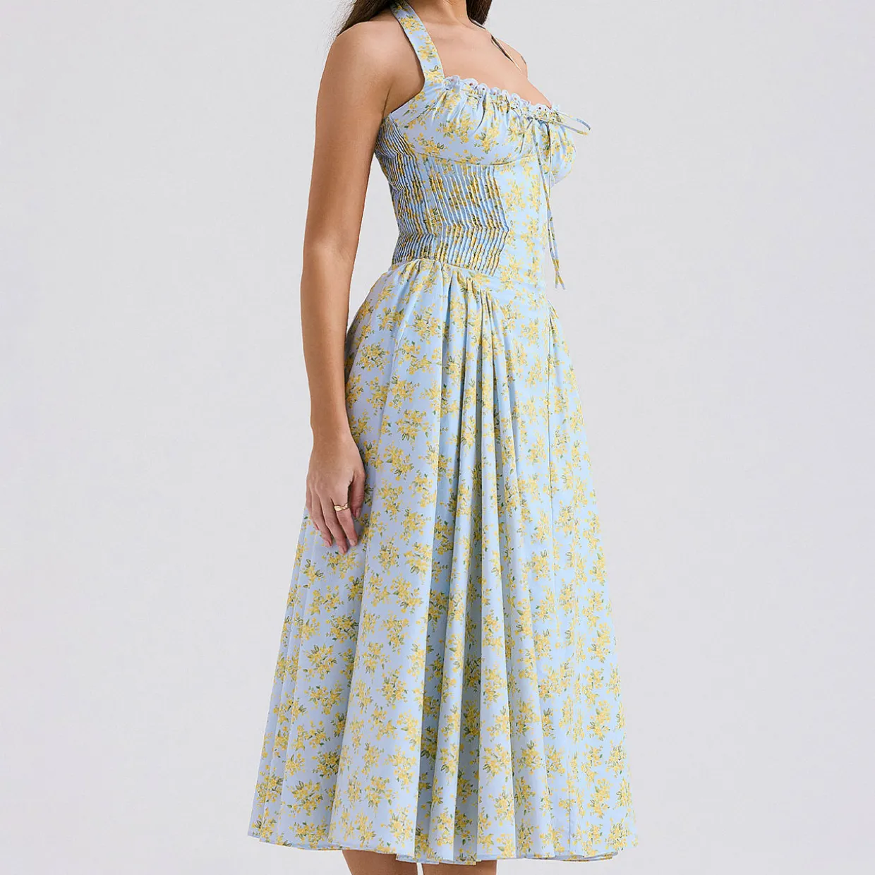 Adabella Floral Halter Sundress