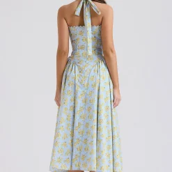 Adabella Floral Halter Sundress