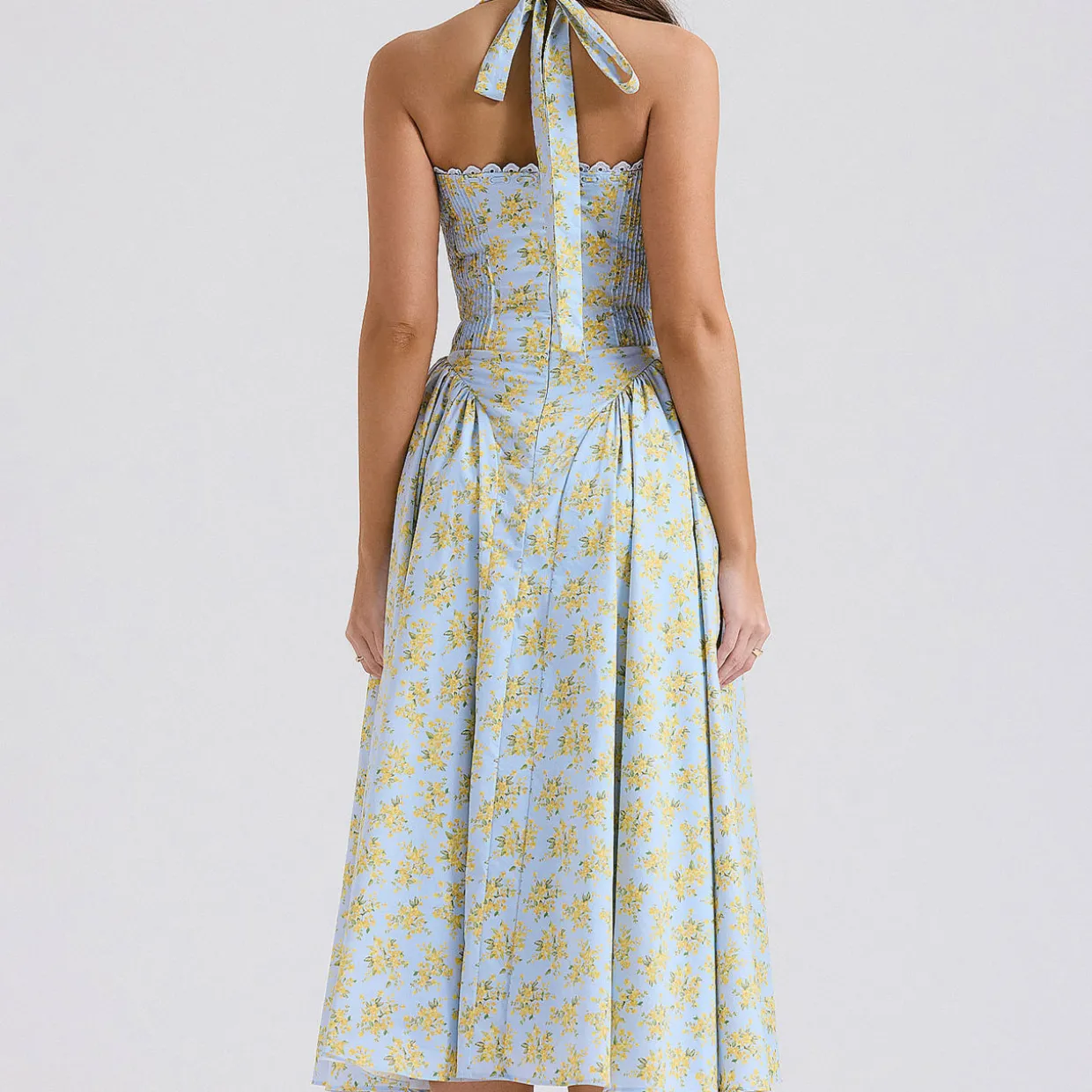 Adabella Floral Halter Sundress