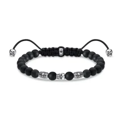 Adjustable Skull Beaded Bracelet