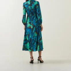Agnes Printed Wrap Dress
