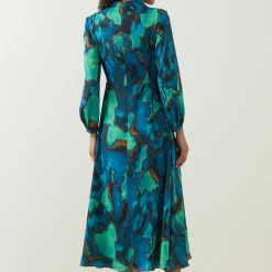 Agnes Printed Wrap Dress