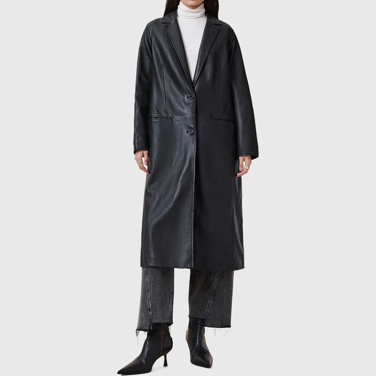Aire Leather Coat