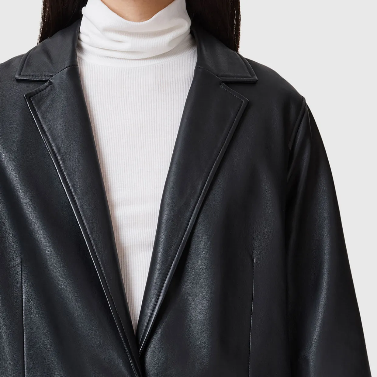 Aire Leather Coat