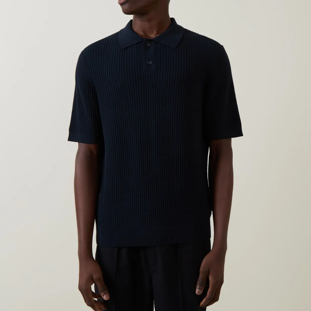 Akoppo Ribbed Polo Shirt