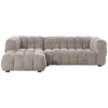 Alba Chaise 4-Seater LHF Sofa Fine Beige Glam