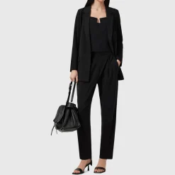 Aleida Mid-Rise Tapered Trousers