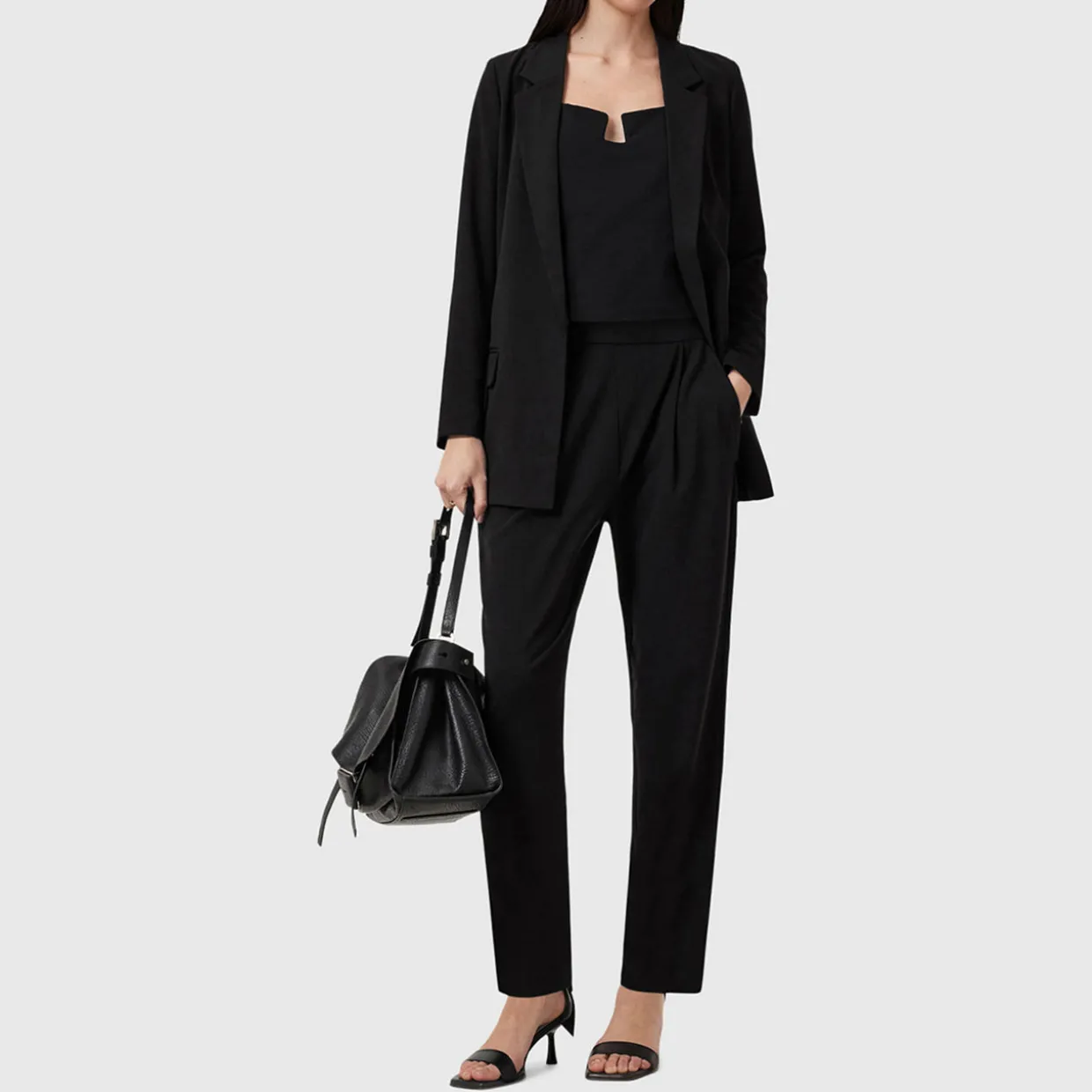 Aleida Mid-Rise Tapered Trousers