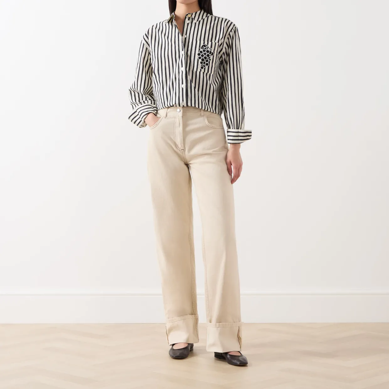 Alex Striped Single Cuff Shirt