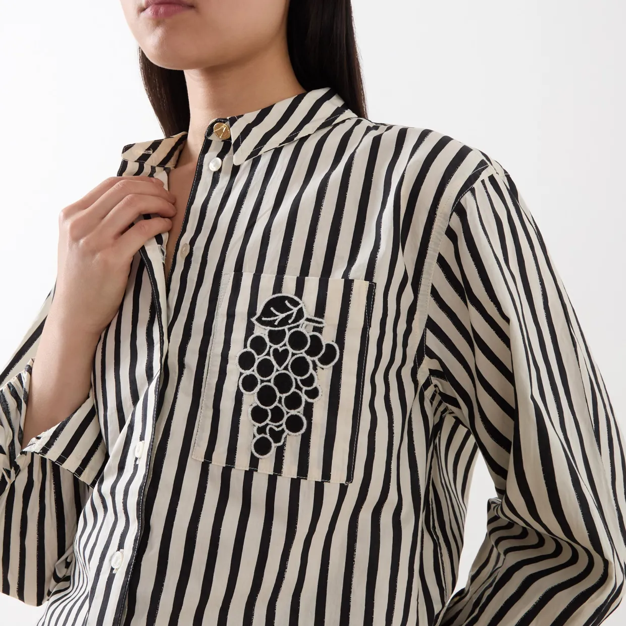 Alex Striped Single Cuff Shirt
