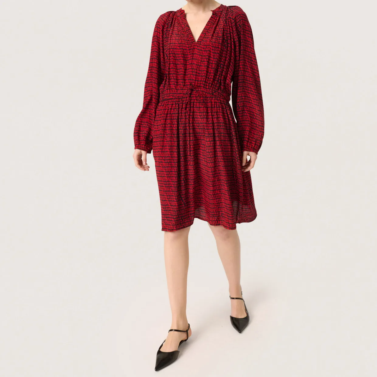 Alize Abstract Print Dress