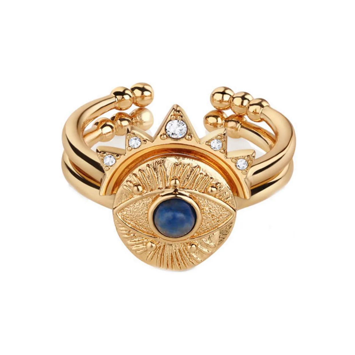 All Seeing Evil Eye Stacking Rings