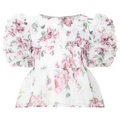 Alma Floral Ruffles Top