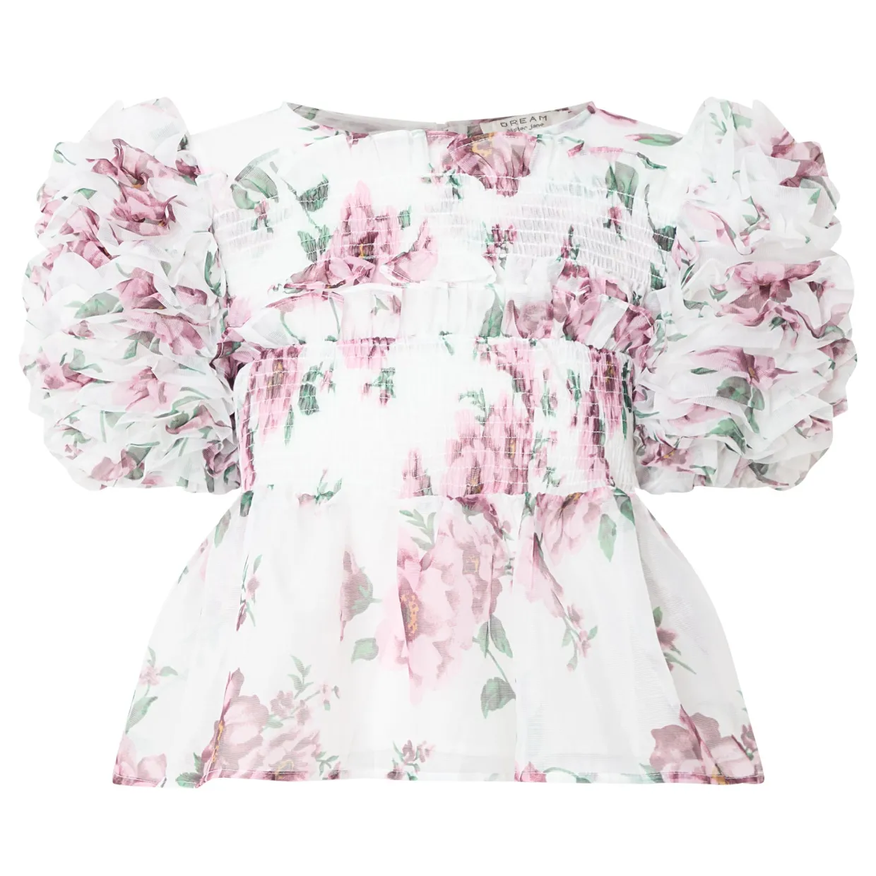 Alma Floral Ruffles Top