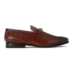 Alton Croc-Embossed Loafers