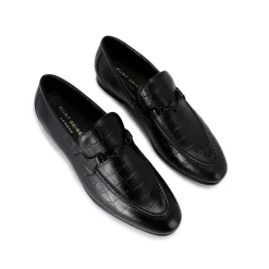 Alton Croc-Embossed Loafers