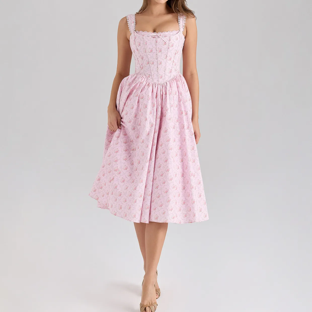 Amara Floral Corset Dress