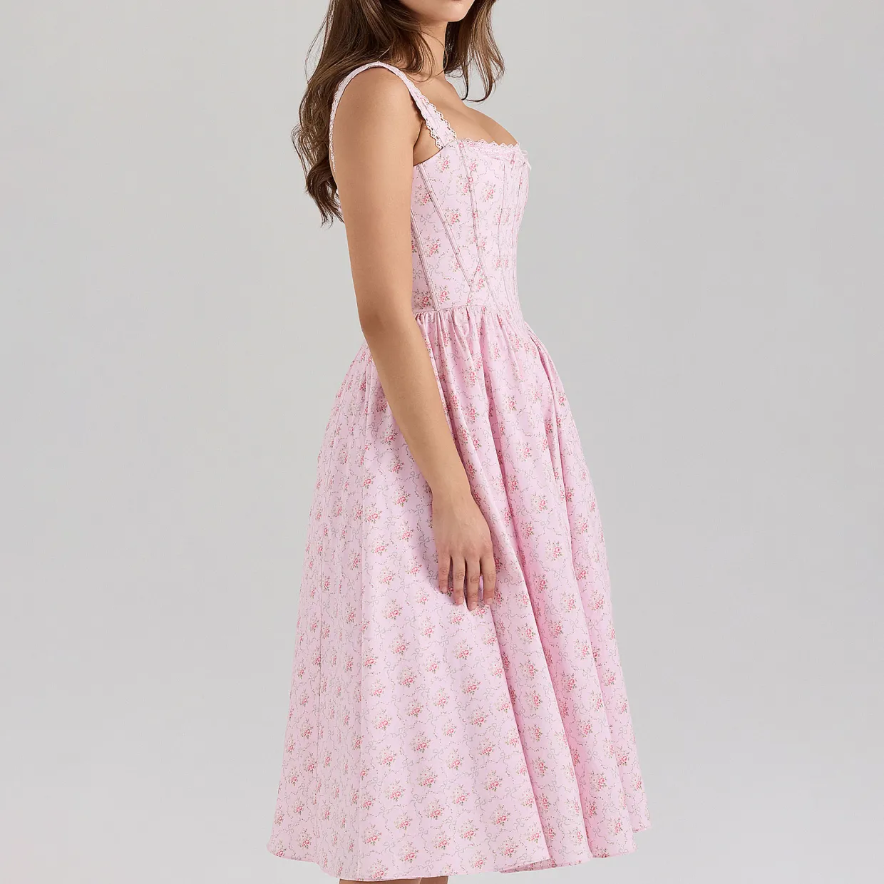 Amara Floral Corset Dress