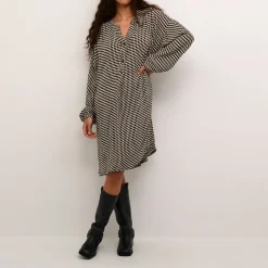 Amber Geometric Print Dress