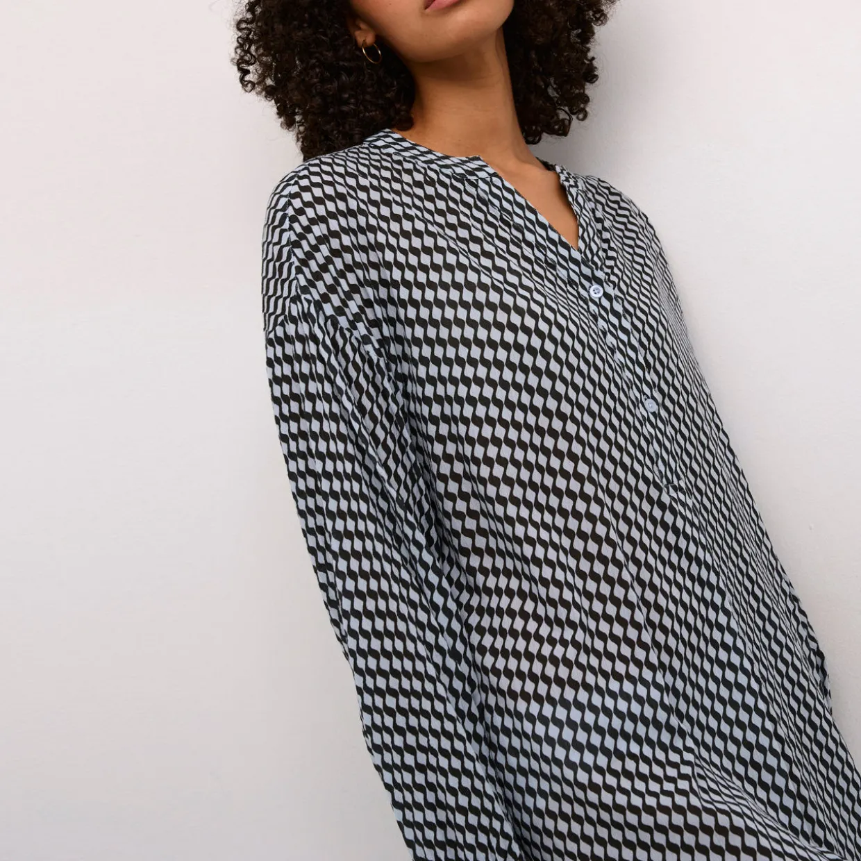 Amber Geometric Print Dress