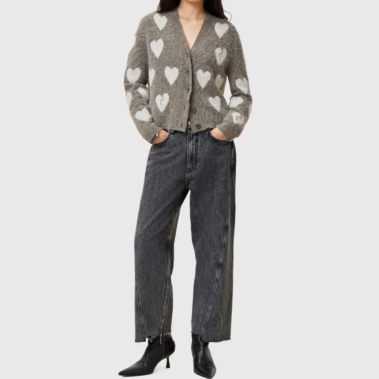 Amora Heart Knitted Cardigan